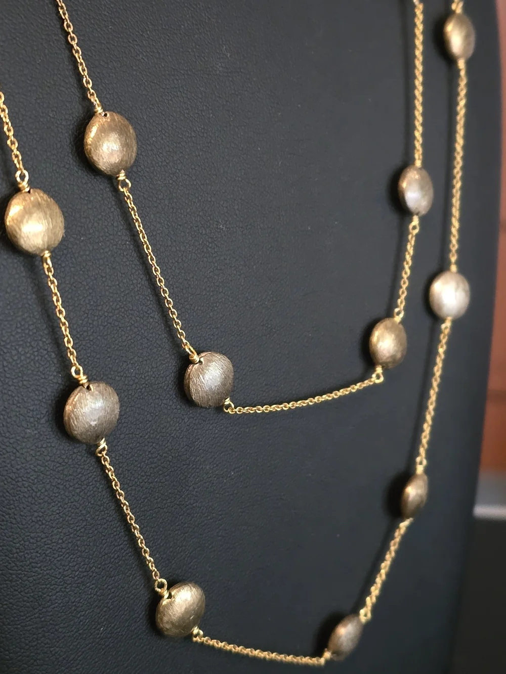 Sterling 925 Stamped Dual Toned Long Layered Necklace - Women Jewelry